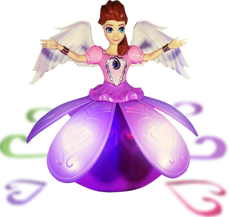ST ZONE Musical Dancing Angel Girl Toy with Rotating Action, Flashing Multi Color Lights, Music & Movement | Interactive Dancing Doll Toy for Kids Boys Girls - Image 4